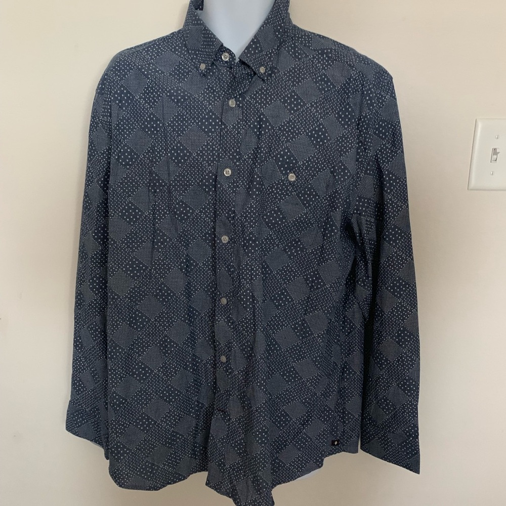 Argyleculture Pattern Long Sleeve Men’s  Shirt